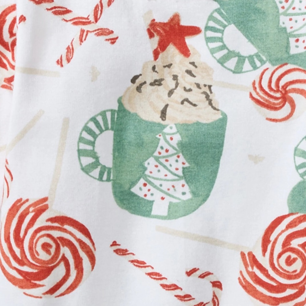 Burt’s Bees Baby Peppermint Mocha Organic Cotton Pajama Set 2-Piece EUC - Picture 3 of 10